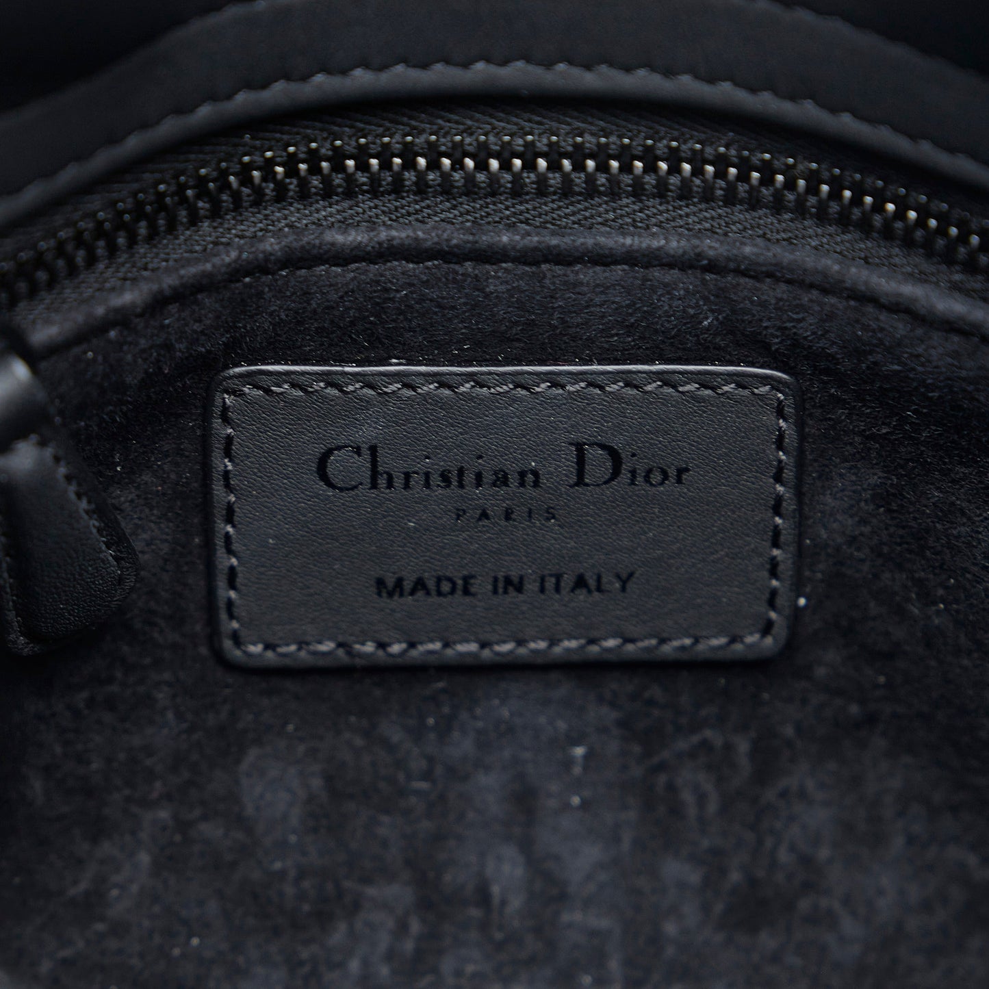 Dior Lady Mini Ultramatte Black Cannage Quilted Leather Black