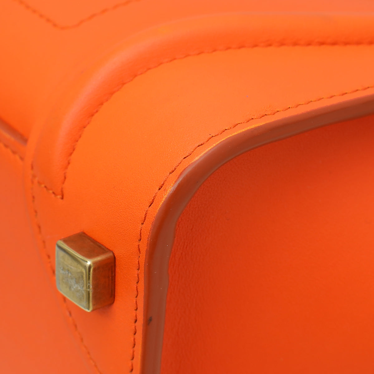 Celine Orange Micro Luggage Bag