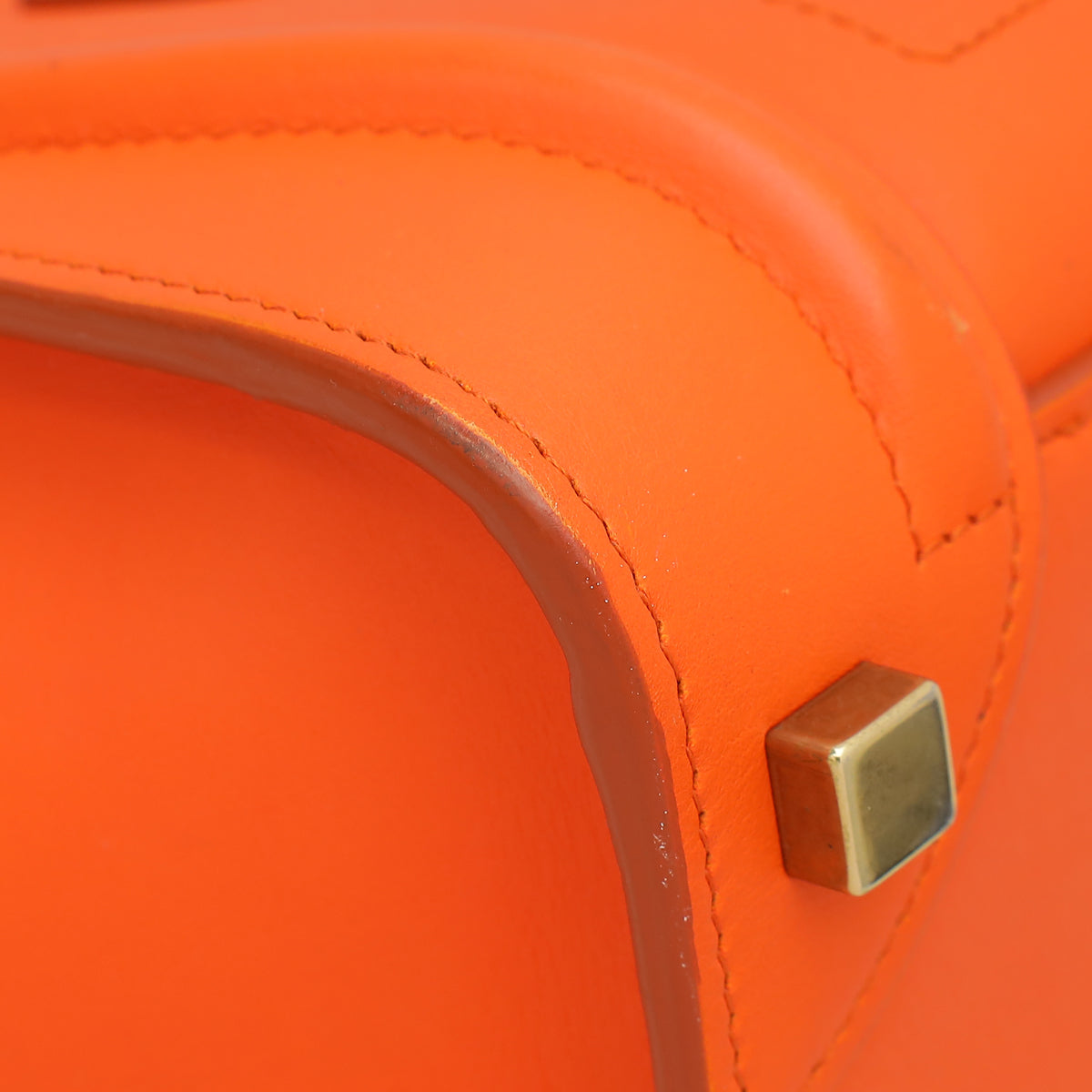 Celine Orange Micro Luggage Bag