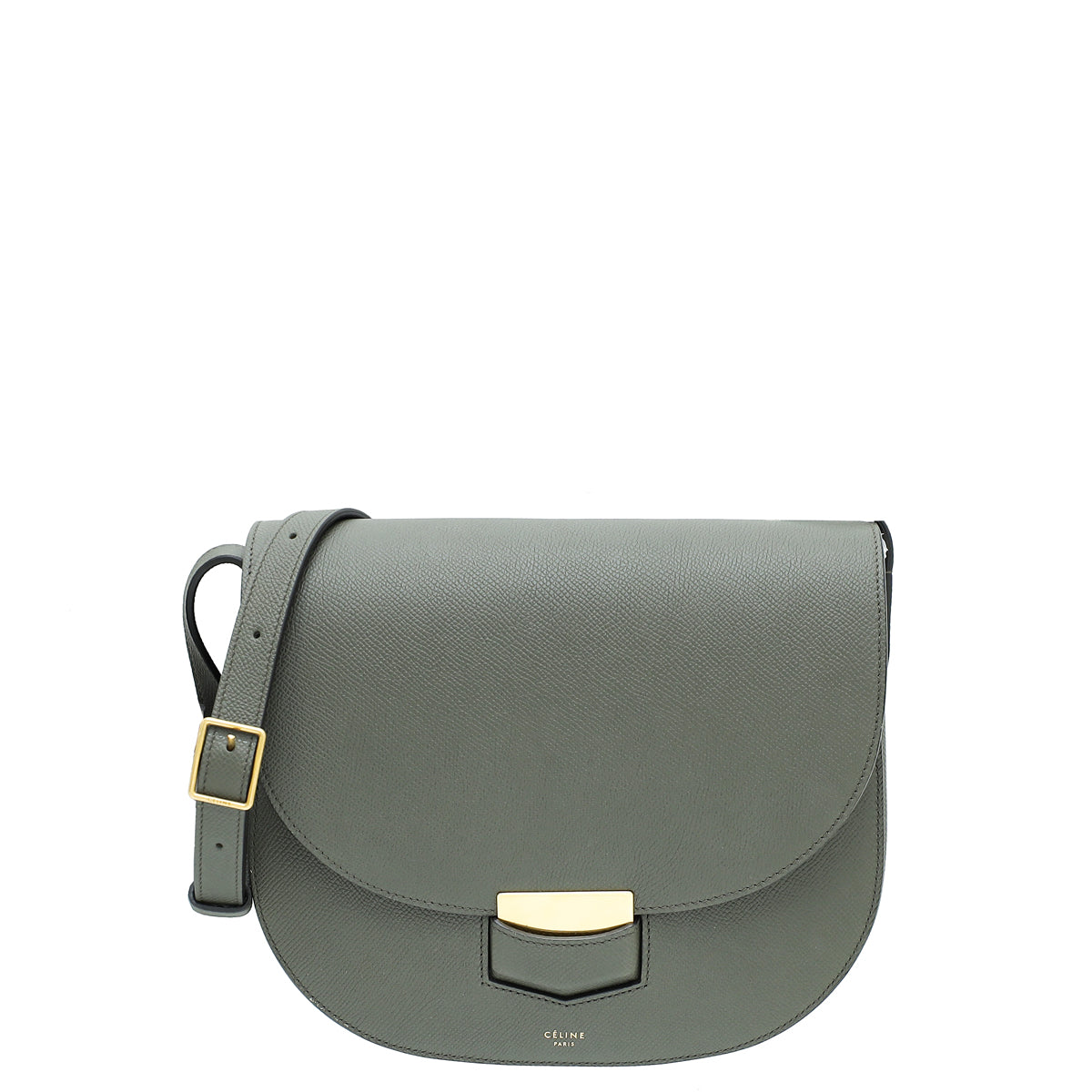 Celine Dark Olive Trotteur Bag