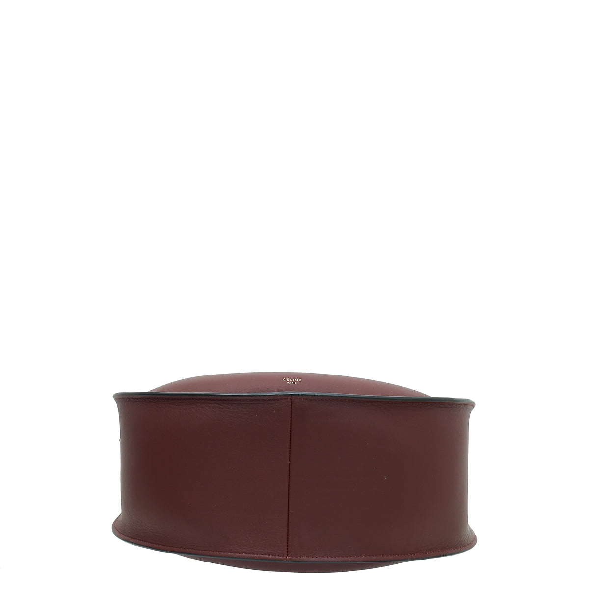 Celine Burgundy Round Flap Bag