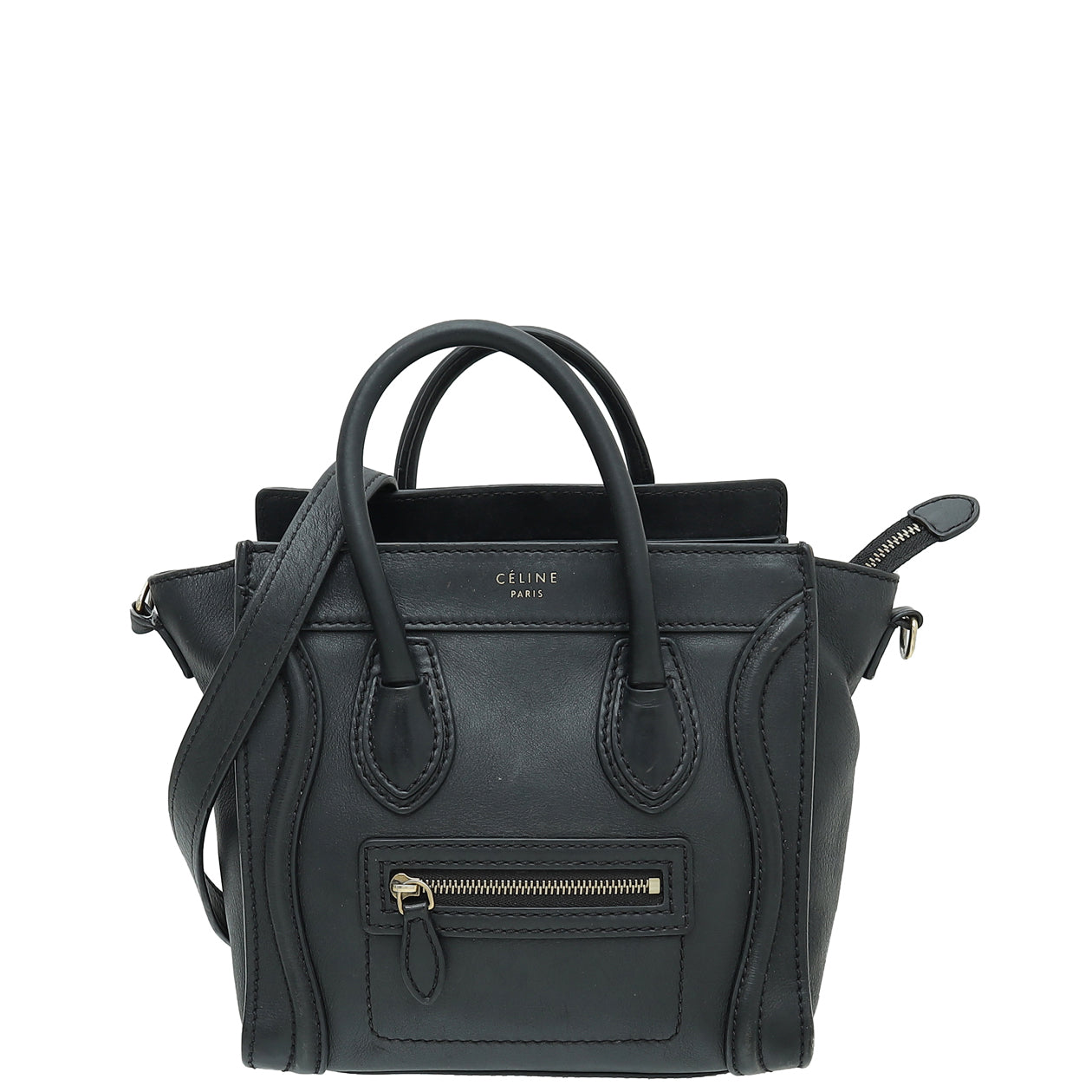 Celine Black Nano Luggage Bag