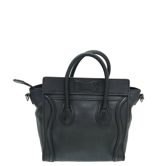 Celine Black Nano Luggage Bag