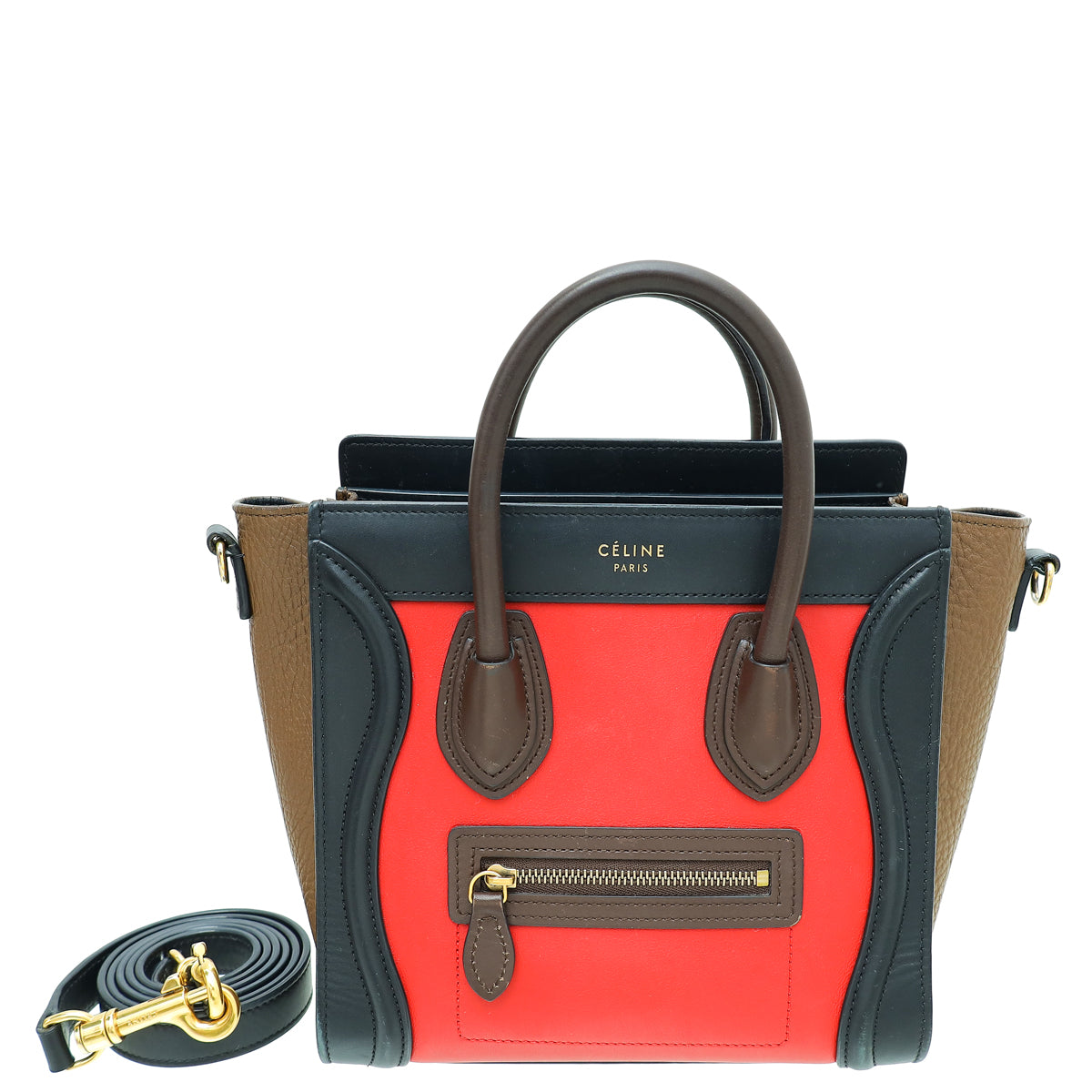 Celine Multicolor Nano Luggage Bag