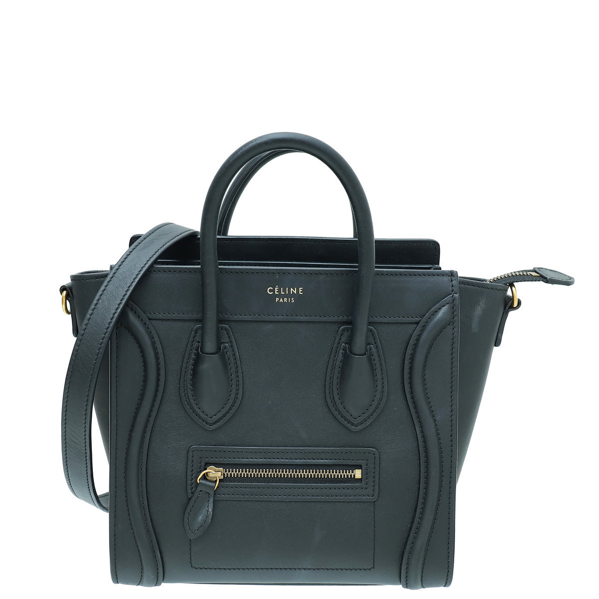 Celine Black Nano Luggage Bag