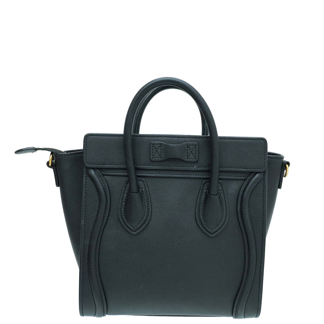 Celine Black Nano Luggage Bag