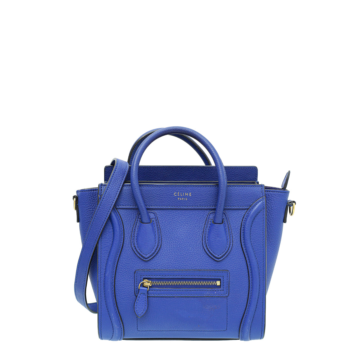 Celine Blue Nano Luggage Bag