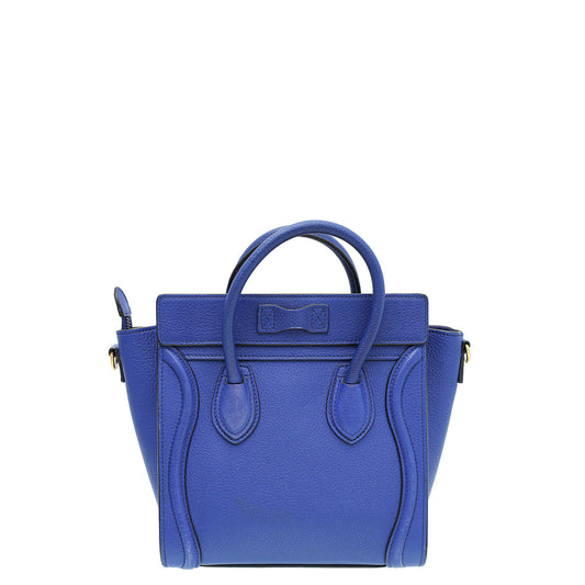 Celine Blue Nano Luggage Bag