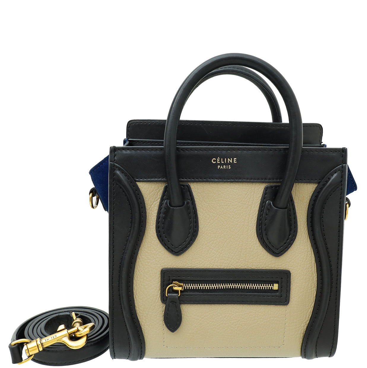 Celine Tricolor Nano Luggage Bag