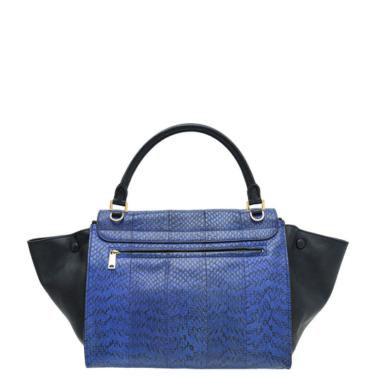 Celine Bicolor Python/Calf Trapeze Bag