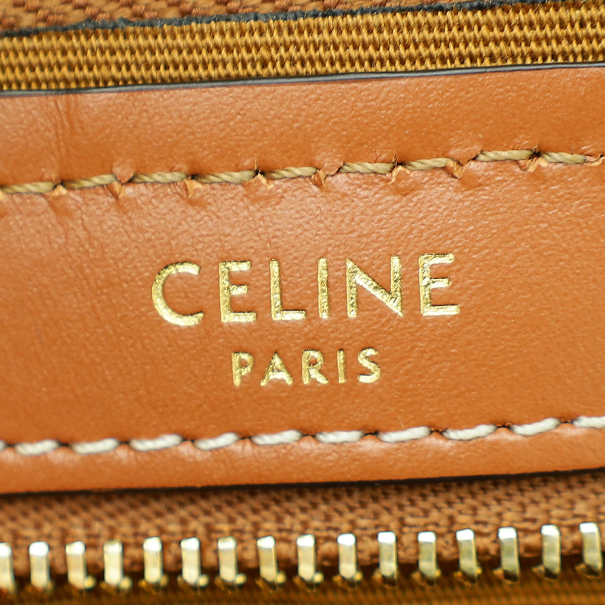 Celine Triomphe Tan Boston Bag