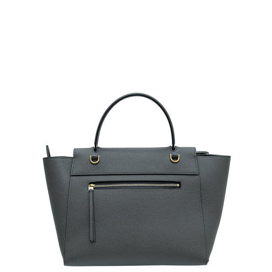 Celine Grey Micro Belt Top Handle Bag