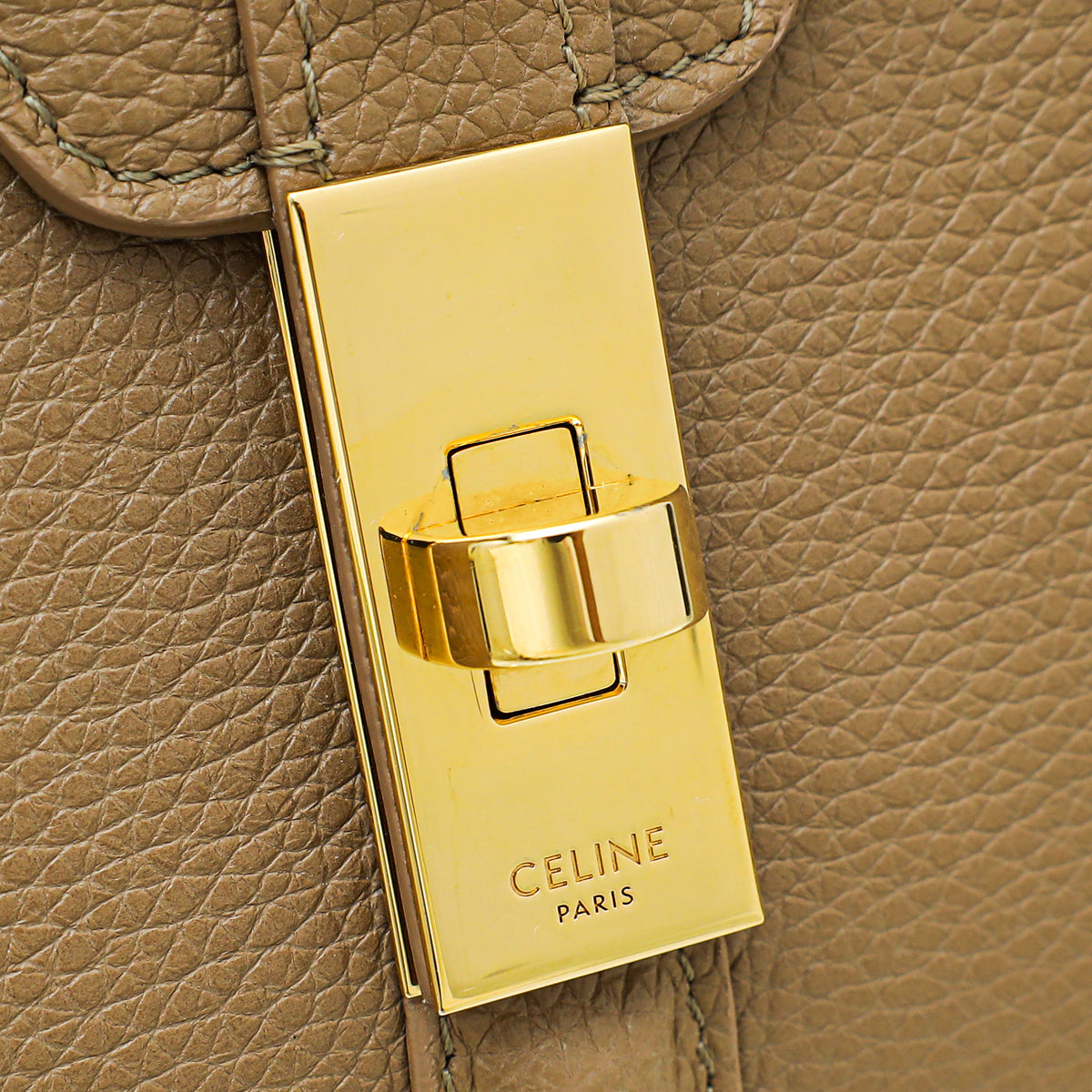 Celine Etoupe 16 Top Handle Small Bag