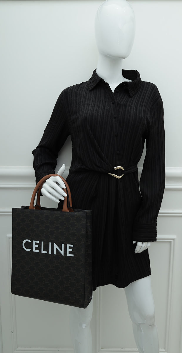 Celine Brown Vertical Cabas Small Bag