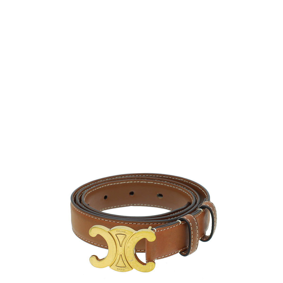 Celine Tan Triomphe Natural Medium Belt