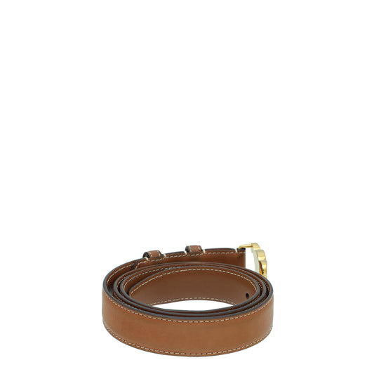 Celine Tan Triomphe Natural Medium Belt