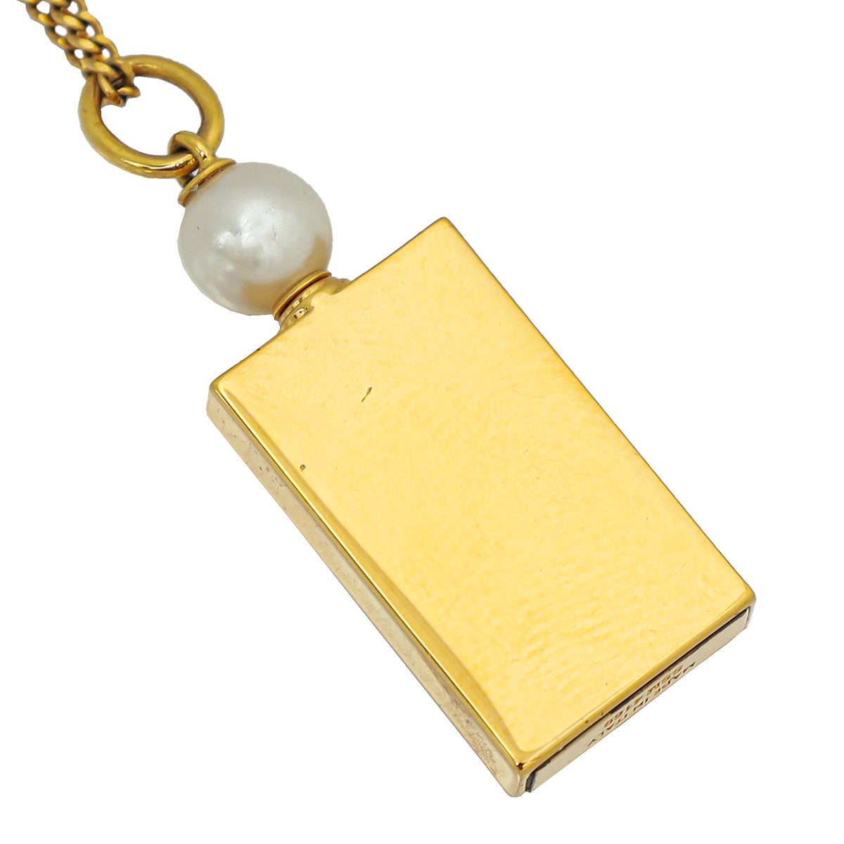 Celine Gold Separable Perfume Pendant Chain Necklace