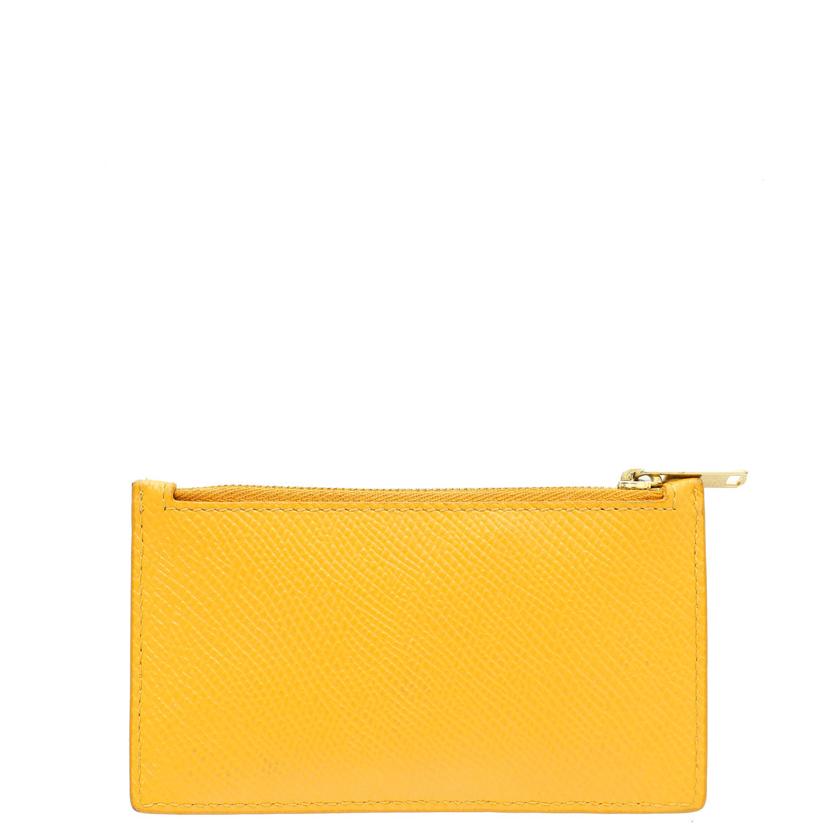 Celine Mustard Zipped Compact Card Holder