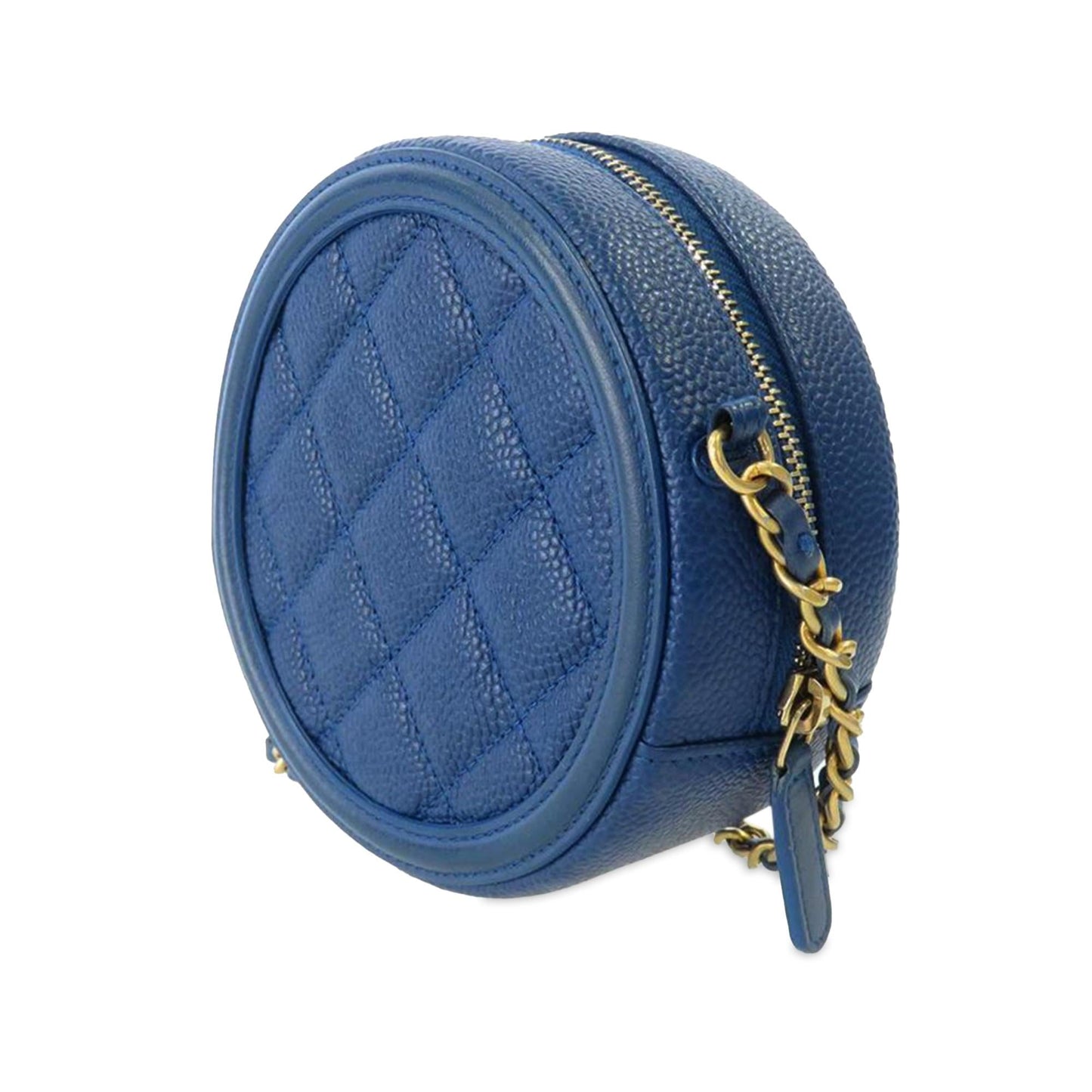 Chanel Caviar CC Filigree Round Crossbody (SHG-mZOwMh)