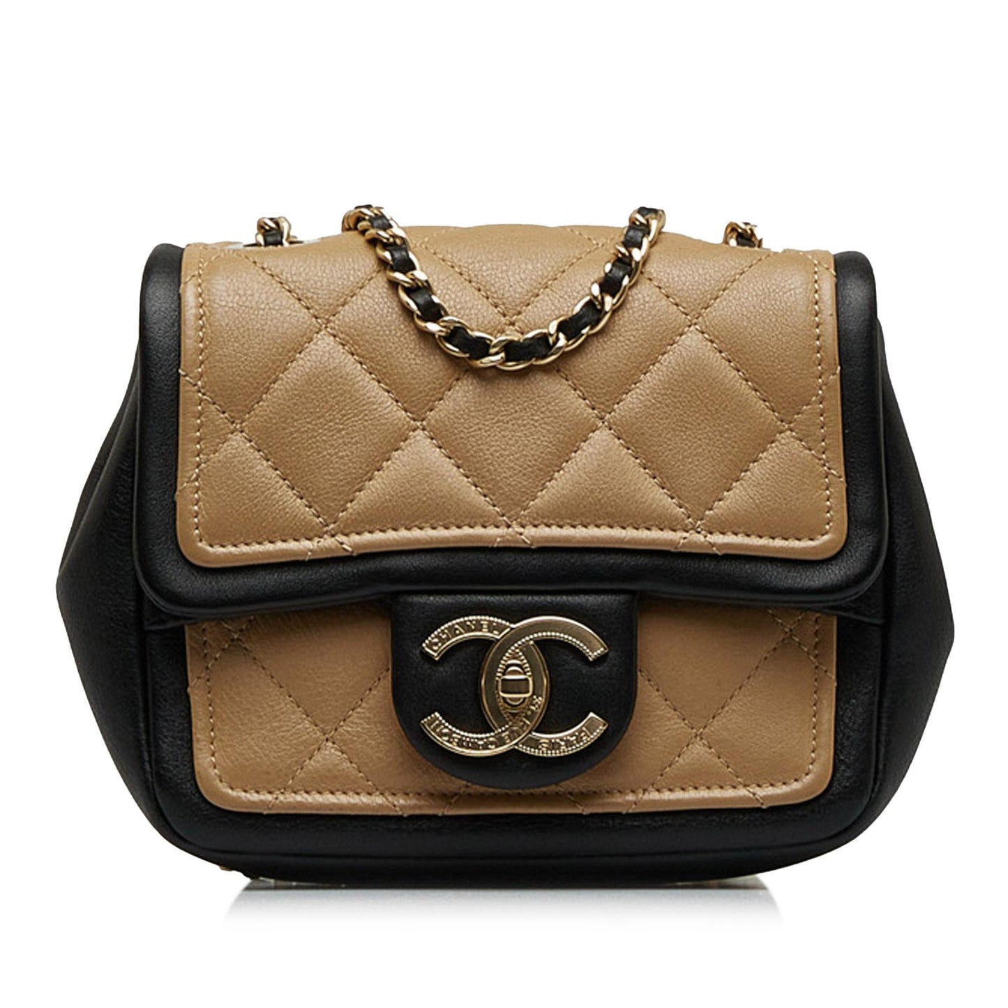 Chanel Mini Square Graphic Flap Crossbody Bag (SHG-Chgcwz)