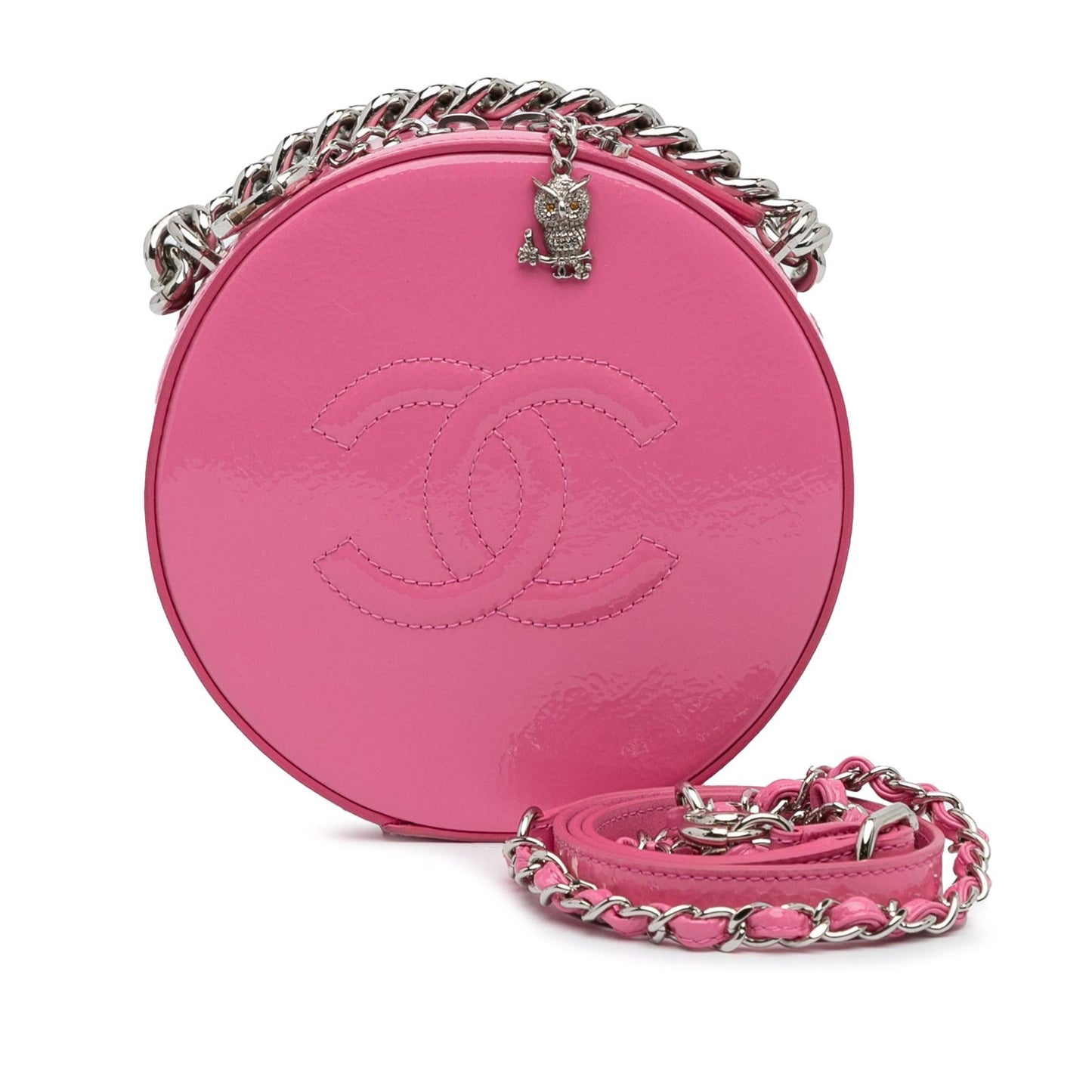 Chanel Patent Round As Earth Crossbody Bag (SHG-HX6iVO)