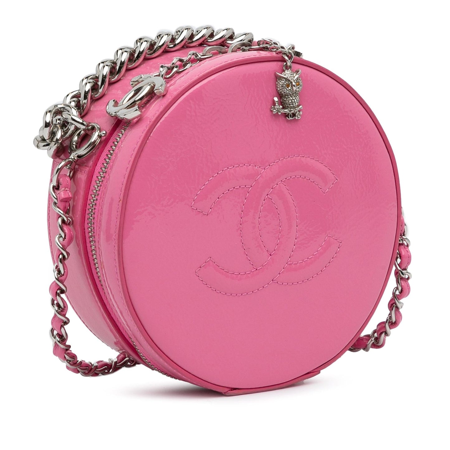 Chanel Patent Round As Earth Crossbody Bag (SHG-HX6iVO)