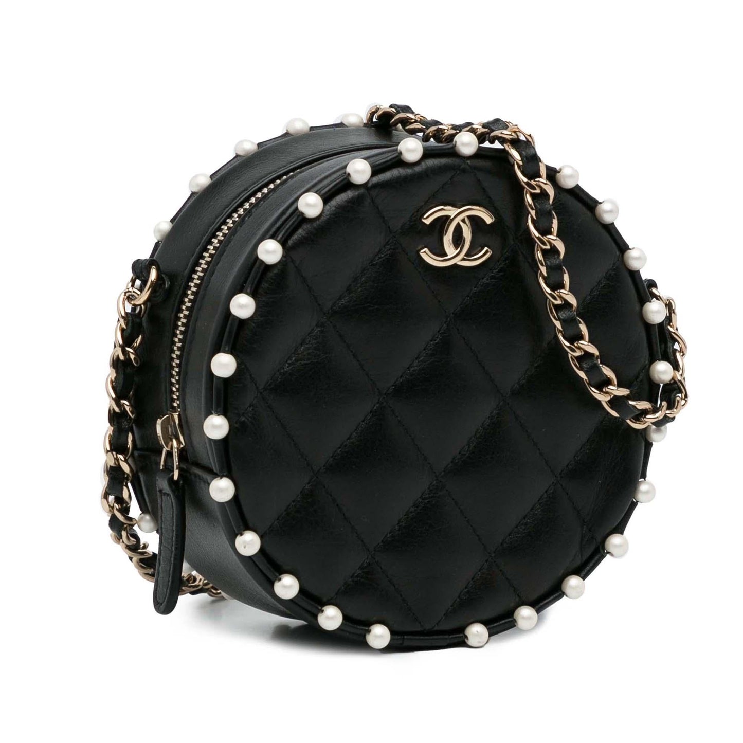 Chanel Pearl Round As Earth Crossbody Bag (SHG-294XSW)