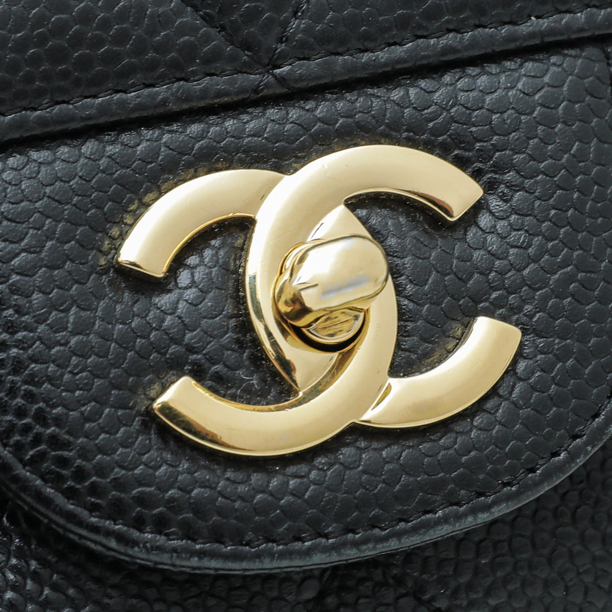 Chanel Black CC Classic Single Flap Jumbo Bag