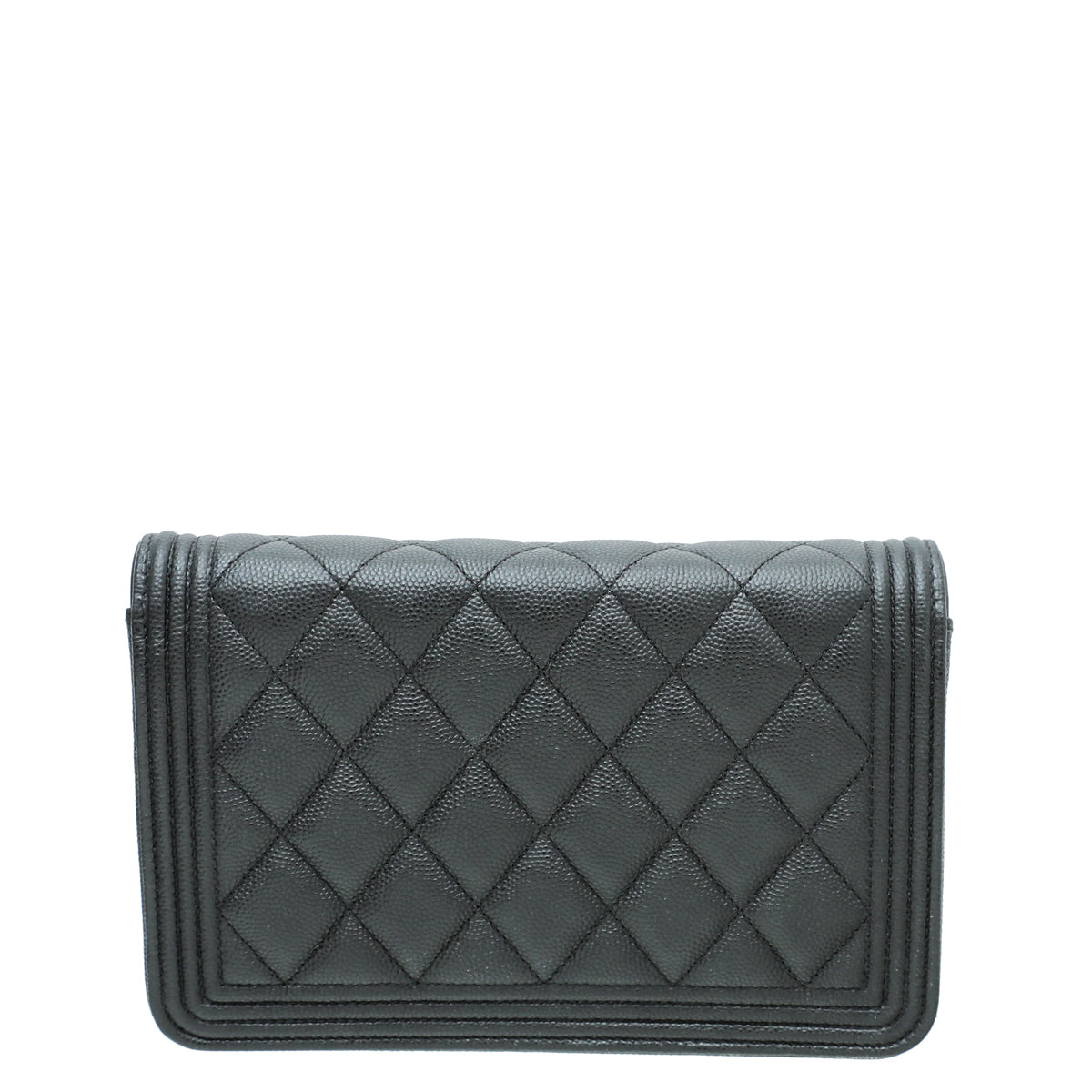 Chanel Black Le Boy Wallet On Chain