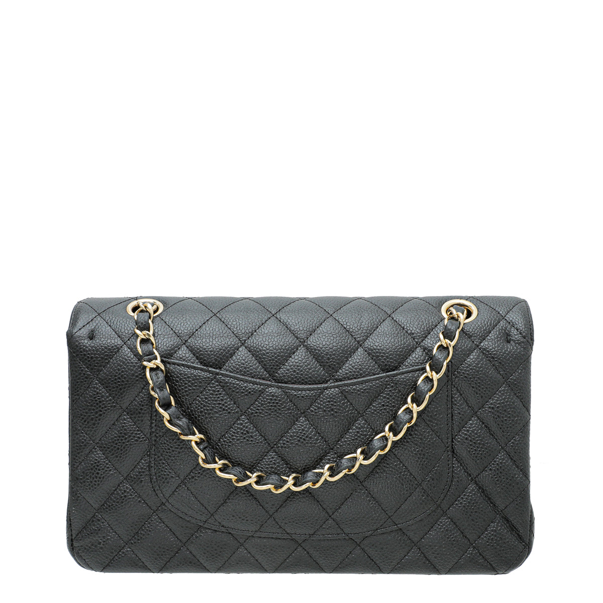 Chanel Black CC Classic Double Flap Medium Bag