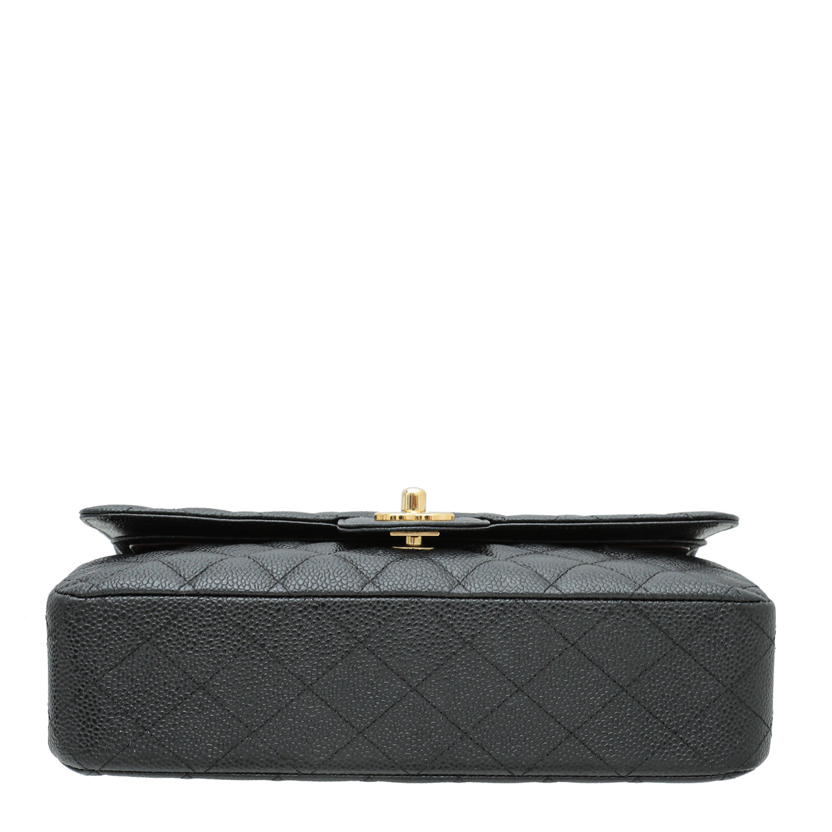 Chanel Black CC Classic Double Flap Medium Bag