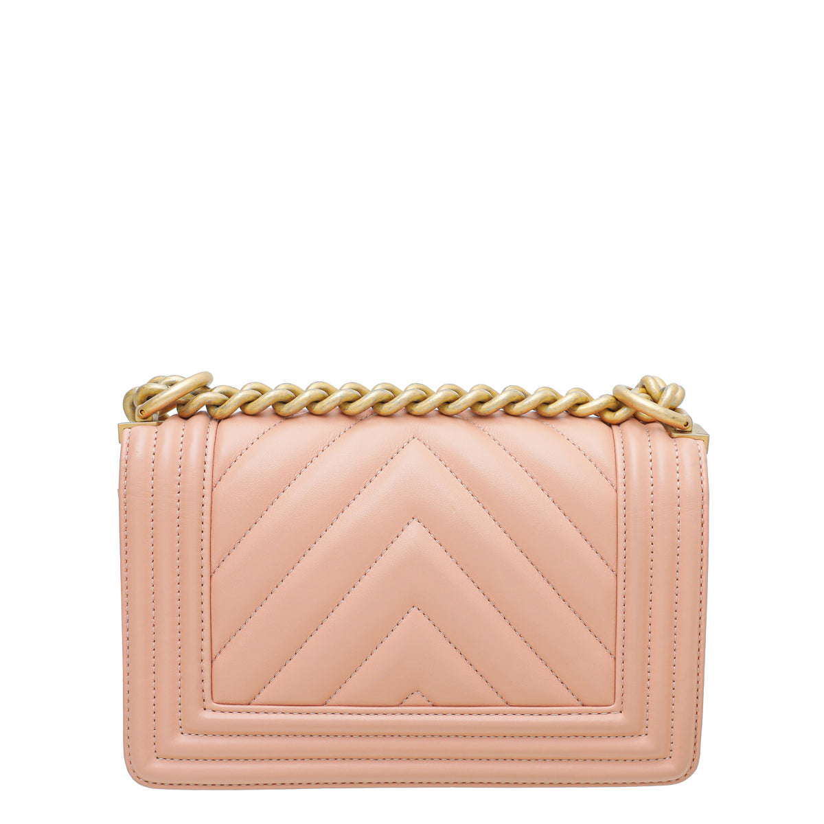 Chanel Light Peach Le Boy Small Flap Bag