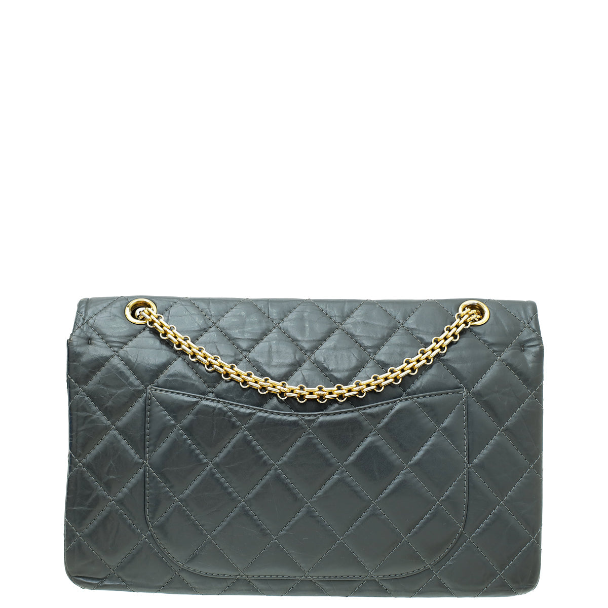 Chanel Dark Grey 2.55 Reissue 226 Double Flap Bag