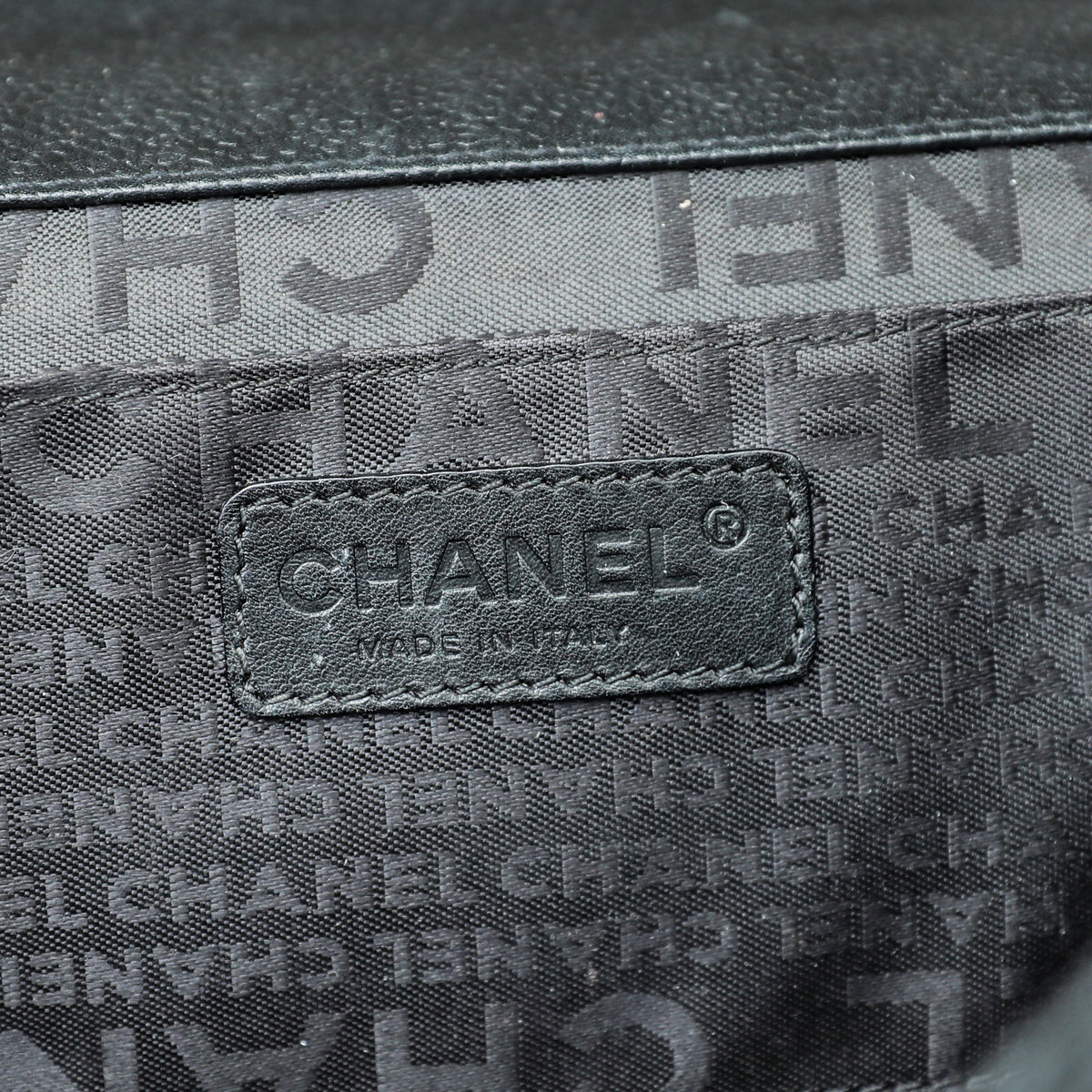 Chanel Black East West Double Pocket Satchel Bag