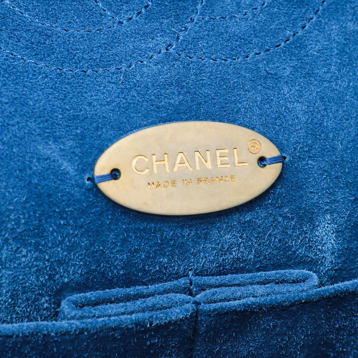 Chanel Blue CC Pure Classic Double Flap Medium Bag