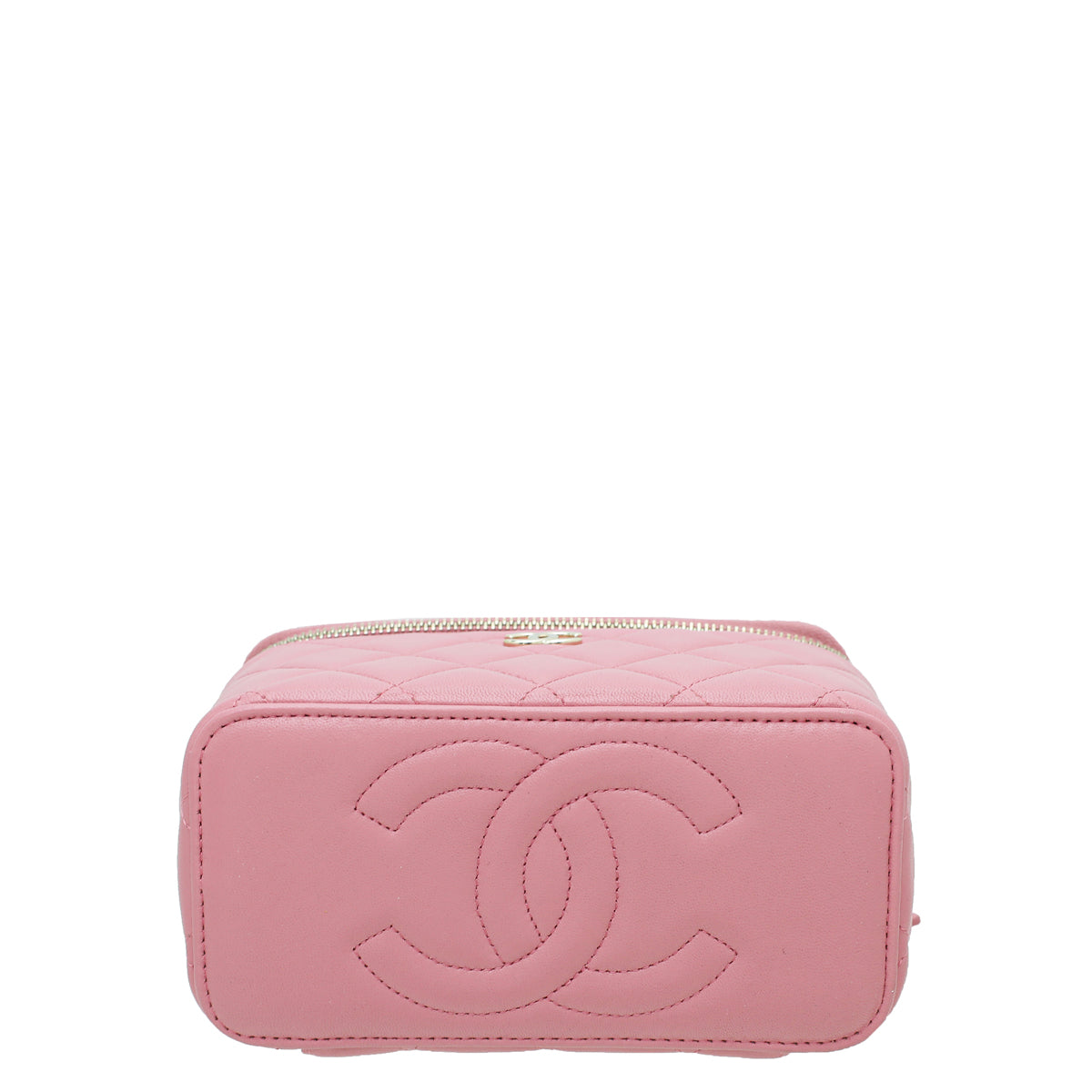 Chanel Pink CC Vanity Top Handle Small Case