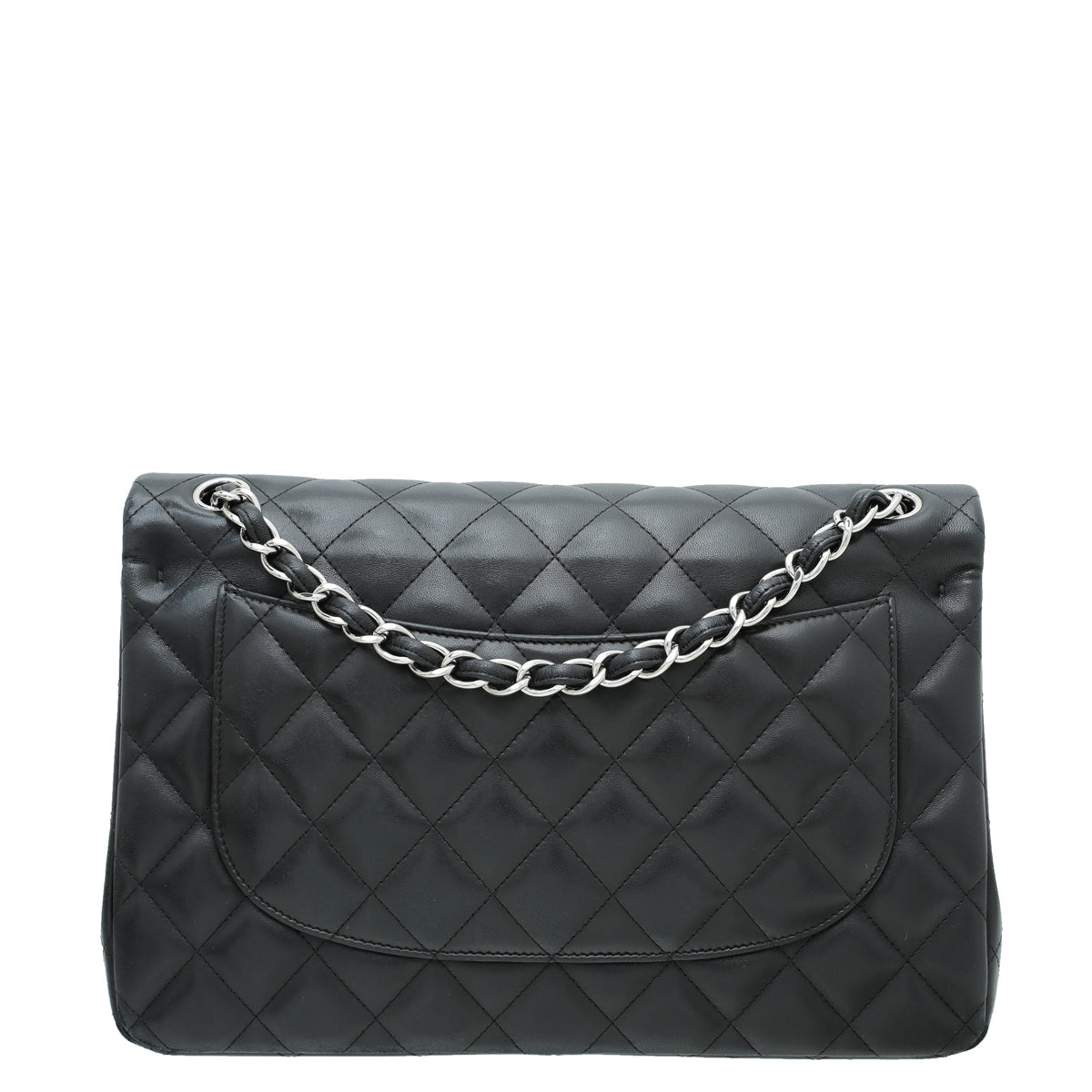 Chanel Black CC Classic Double Flap Jumbo Bag