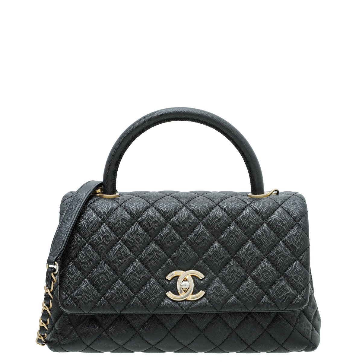 Chanel Black CC Coco Handle Small Bag