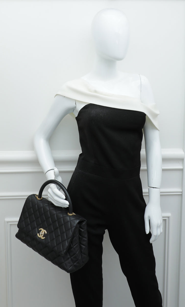 Chanel Black CC Coco Handle Small Bag