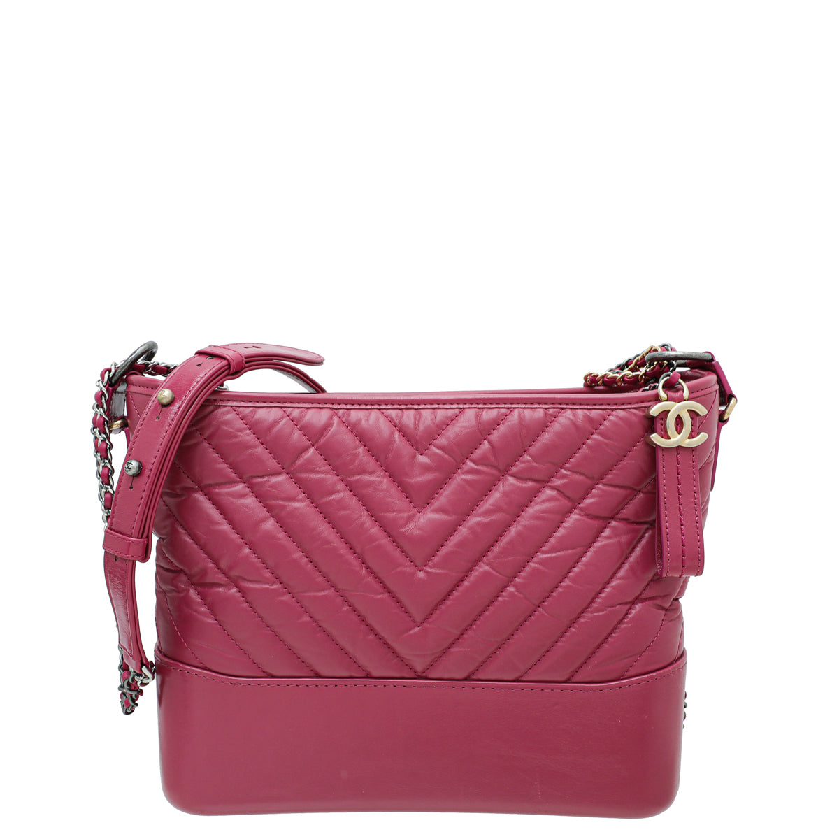 Chanel Fuchsia Gabrielle Hobo Medium Bag