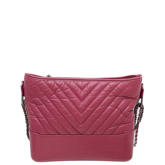 Chanel Fuchsia Gabrielle Hobo Medium Bag