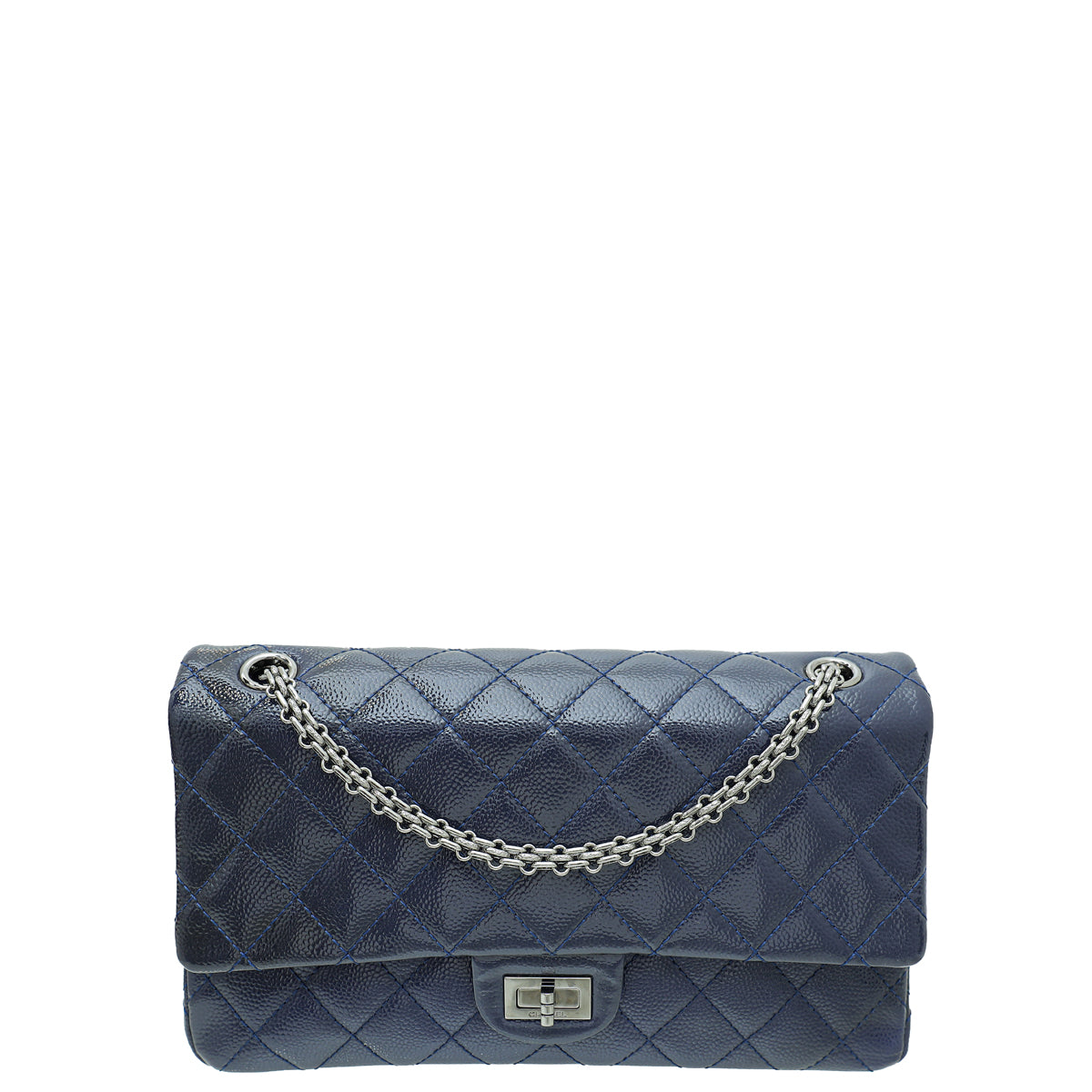 Chanel Navy Blue 2.55 Reissue Double Flap 226 Bag