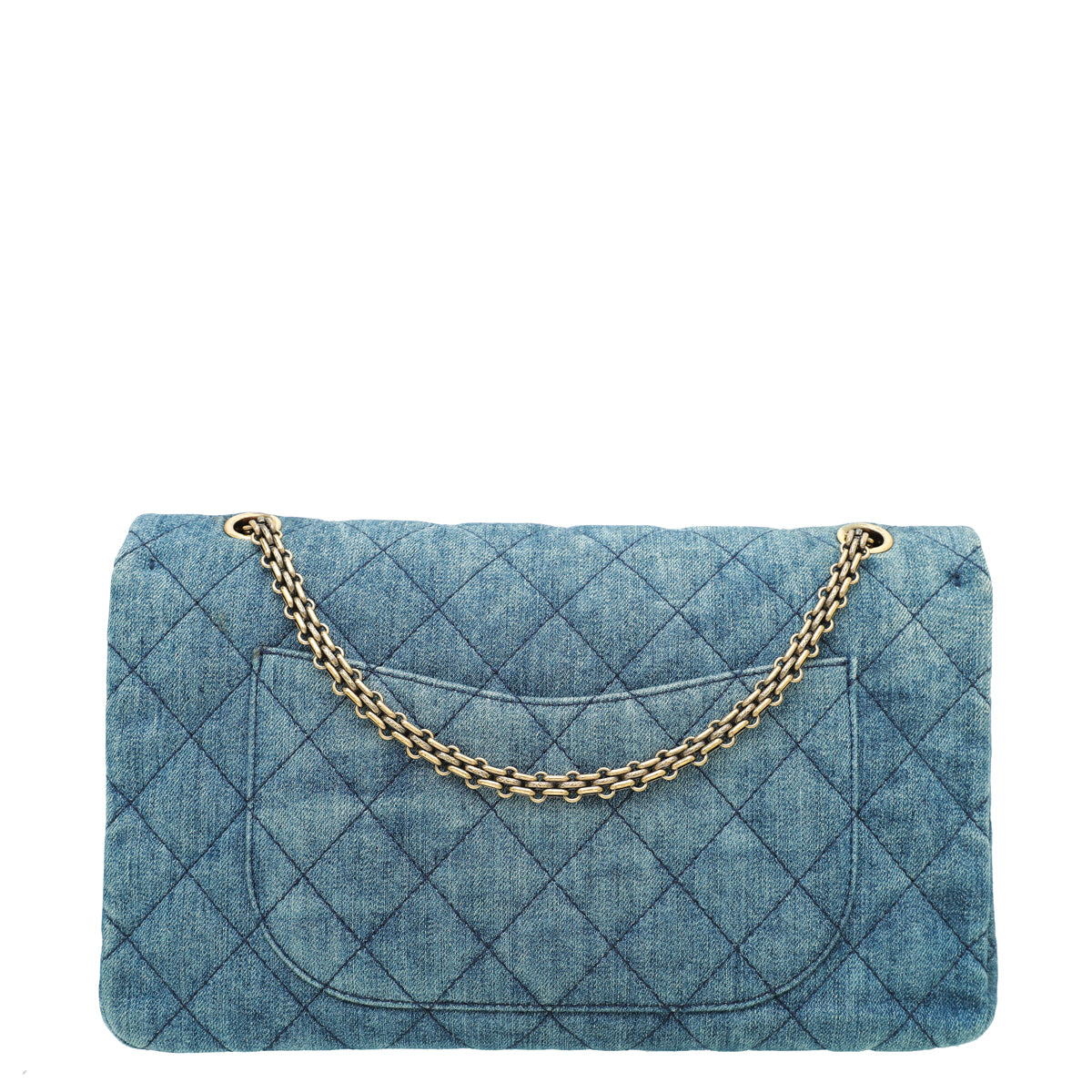 Chanel Blue Denim 2.55 Reissue Double Flap 227 Bag