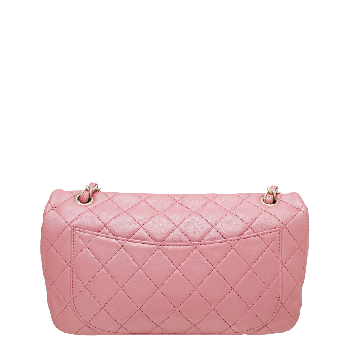 Chanel Pink CC Crystal Single Flap Jumbo Bag