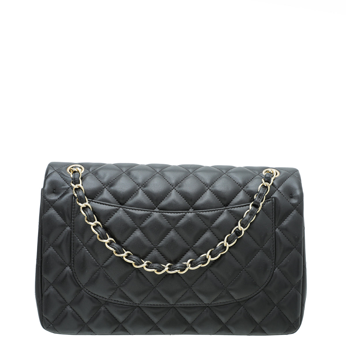 Chanel Black CC Classic Double Flap Jumbo Bag