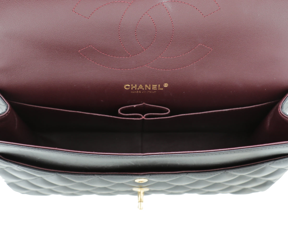 Chanel Black CC Classic Double Flap Jumbo Bag