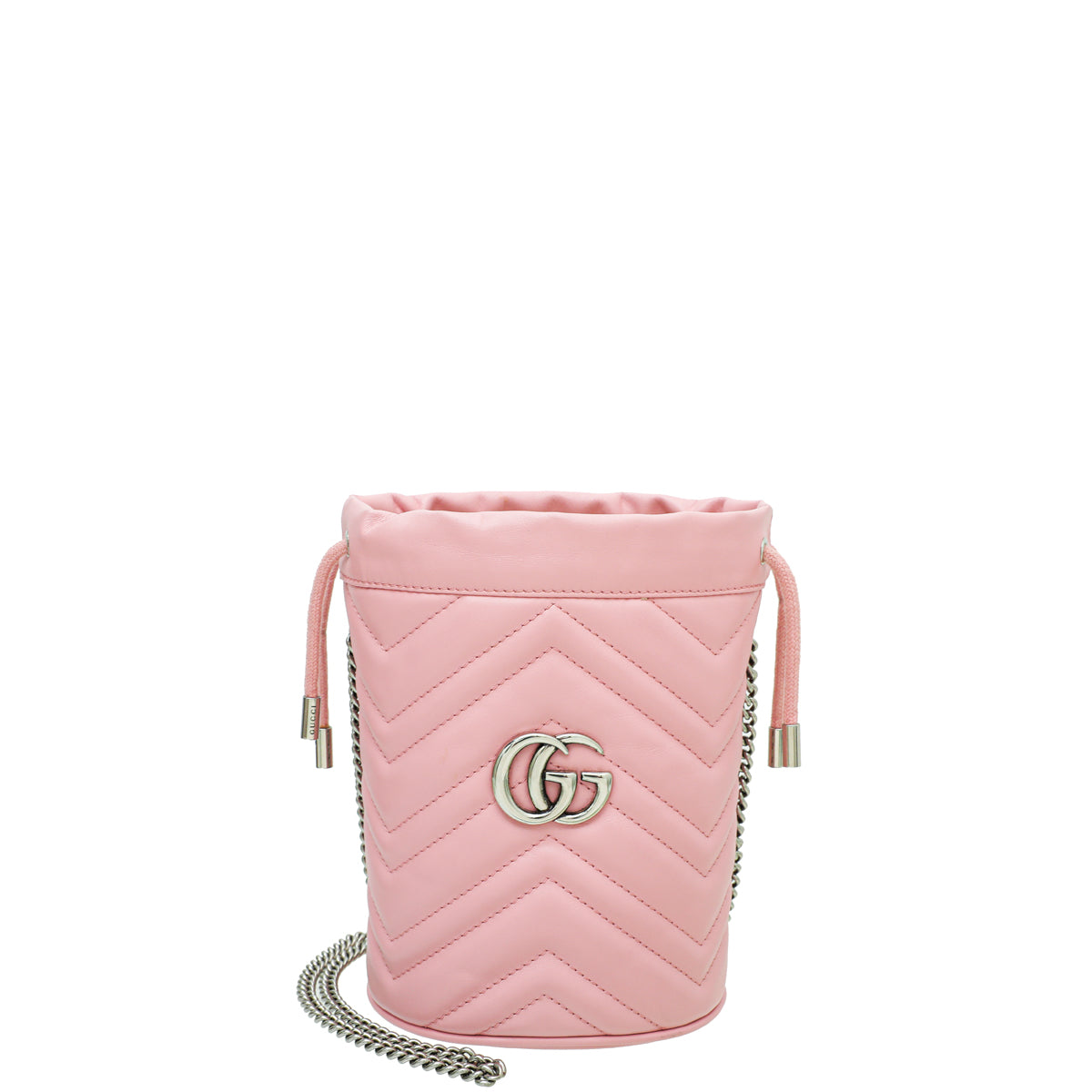 Gucci Pink GG Marmont Mini Bucket Bag