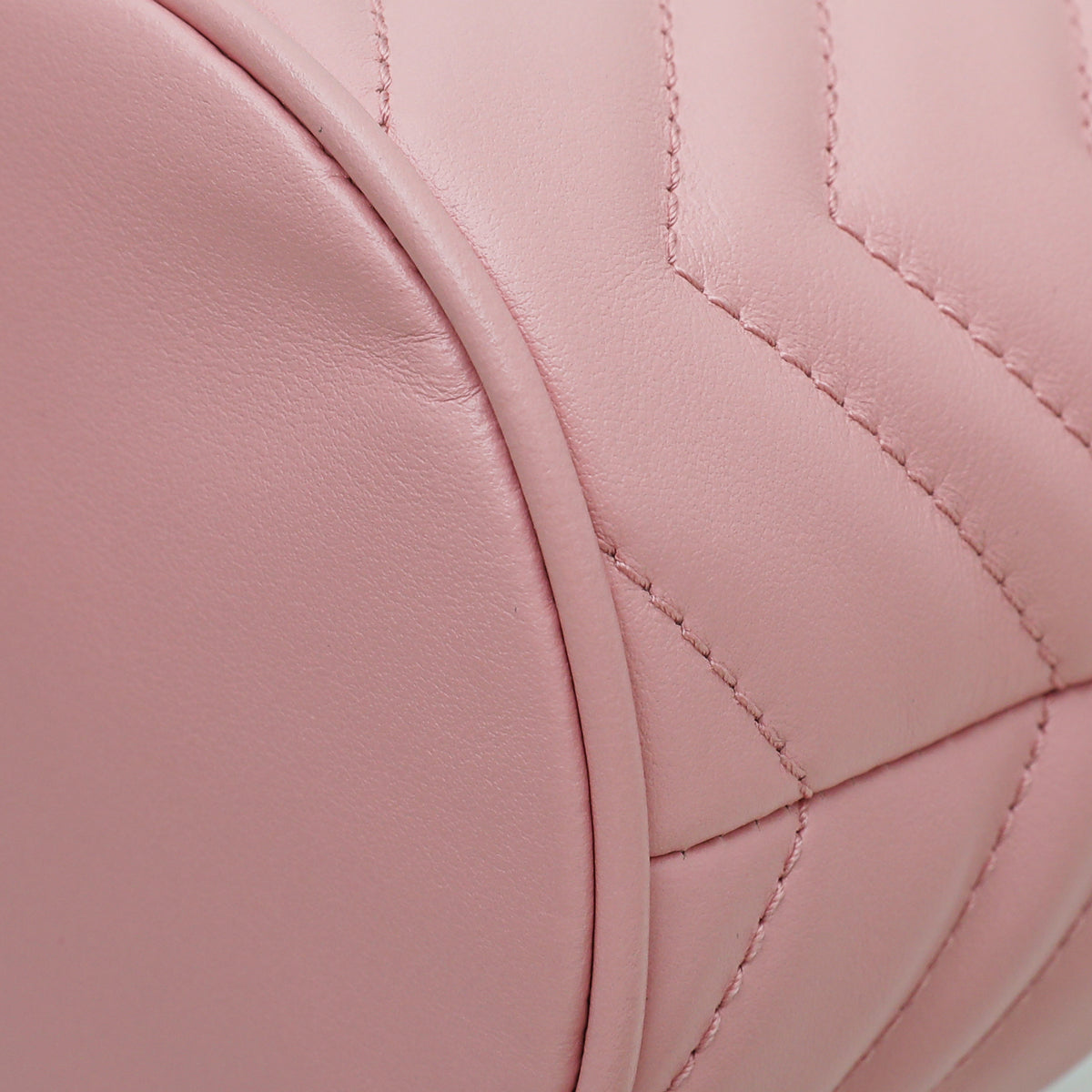 Gucci Pink GG Marmont Mini Bucket Bag