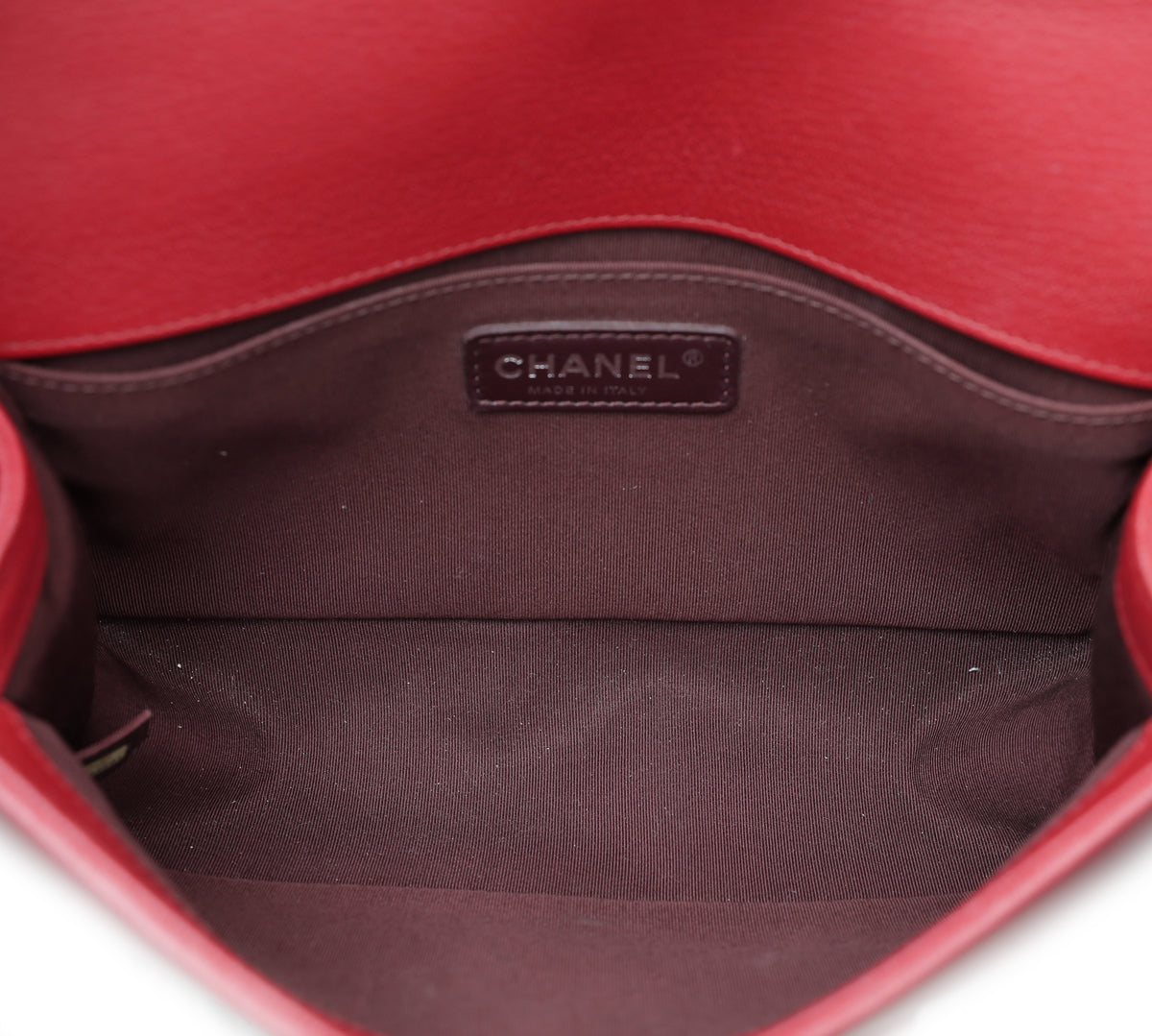 Chanel Red Le Boy Medium Bag