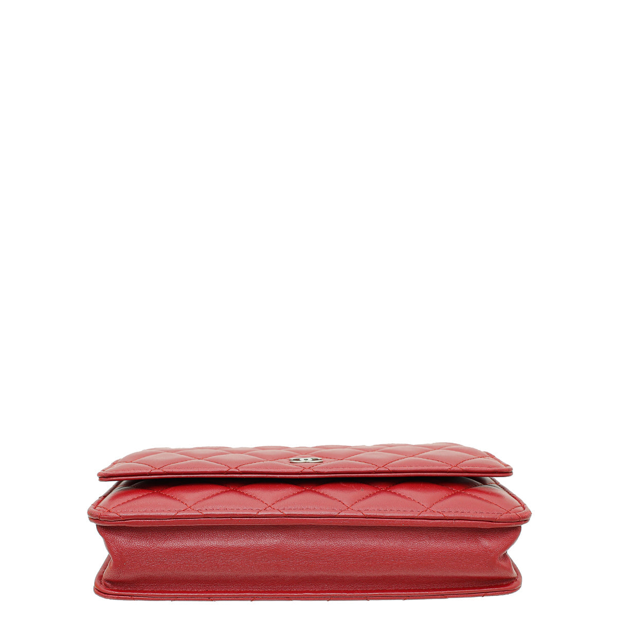 Chanel Red Classic Wallet on Chain